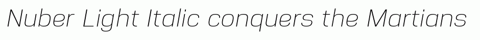 Nuber Light Italic