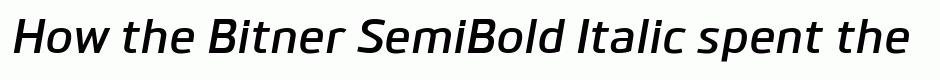Bitner SemiBold Italic
