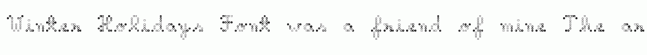 Winter Holidays Font