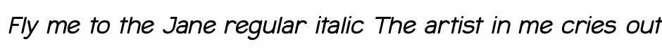 Jane regular italic