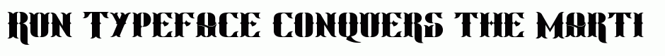 Run Typeface