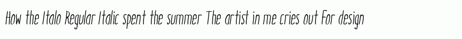 Italo Regular Italic
