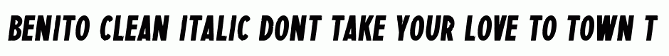 Benito clean italic