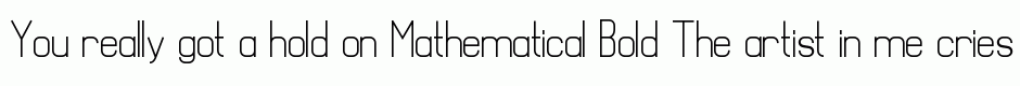 Mathematical Bold