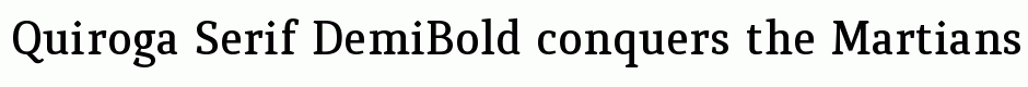 Quiroga Serif DemiBold