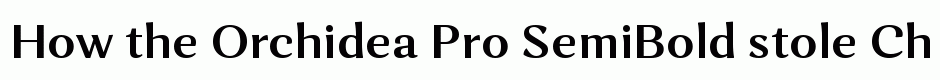 Orchidea Pro SemiBold