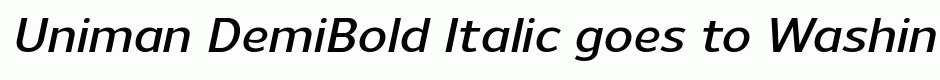 Uniman DemiBold Italic