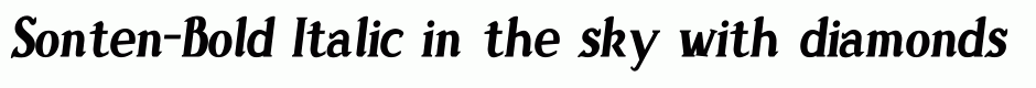 Sonten-Bold Italic