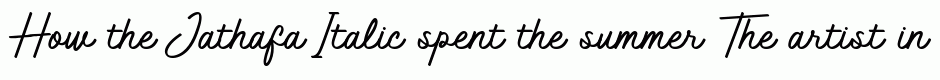 Jathafa Italic