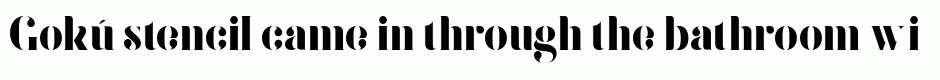 Gokú stencil