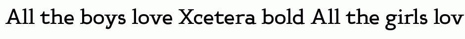 Xcetera bold