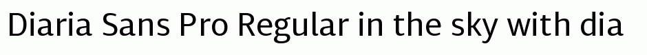 Diaria Sans Pro Regular