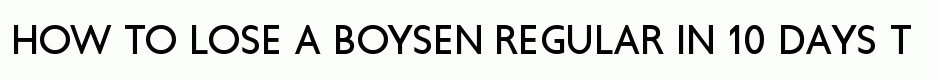 Boysen Regular