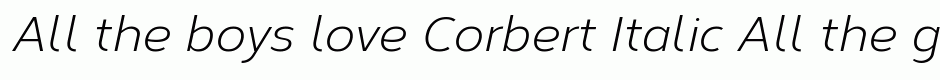Corbert Italic