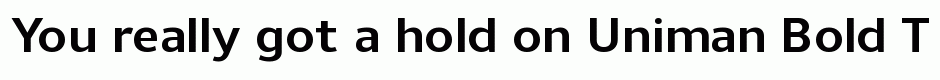 Uniman Bold