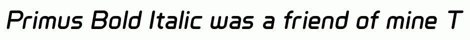Primus Bold Italic