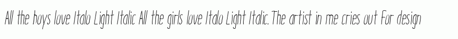 Italo Light Italic
