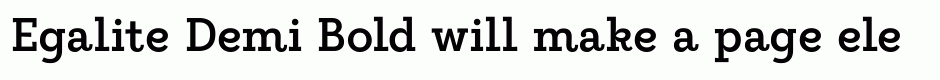 Egalite Demi Bold