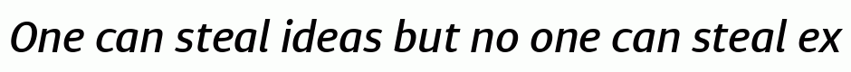 Diaria Sans Pro Medium Italic