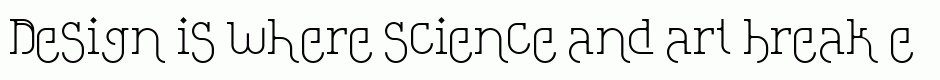 Loopita complex font