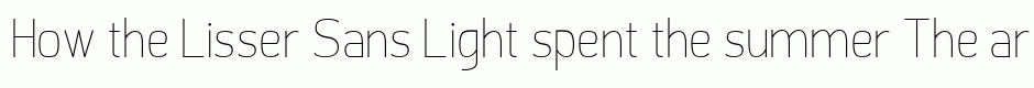 Lisser Sans Light