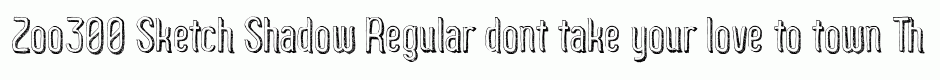 Zoo300 Sketch Shadow Regular