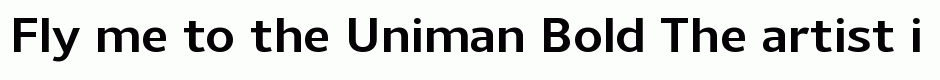 Uniman Bold