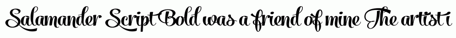 Salamander Script Bold