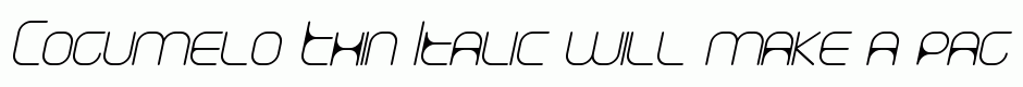 Cogumelo Thin Italic