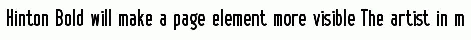 Hinton Bold