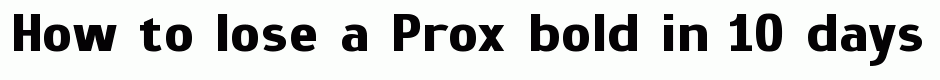 Prox bold