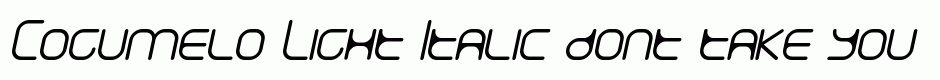 Cogumelo Light Italic