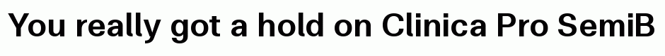 Clinica Pro SemiBold