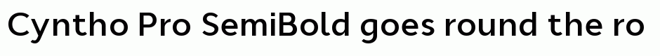 Cyntho Pro SemiBold