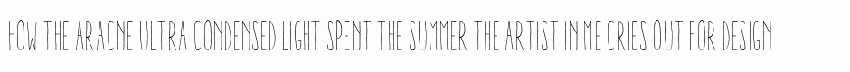Aracne Ultra Condensed Light