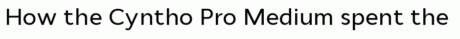 Cyntho Pro Medium