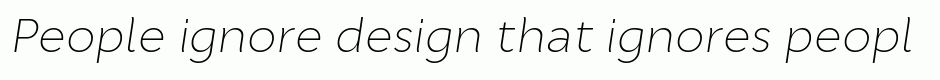 Cyntho Pro ExtraLight Italic