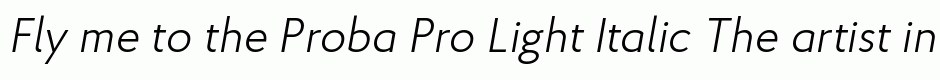 Proba Pro Light Italic