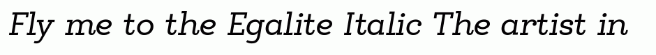 Egalite Italic