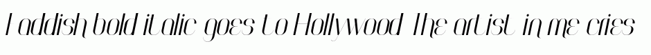 Faddish bold italic