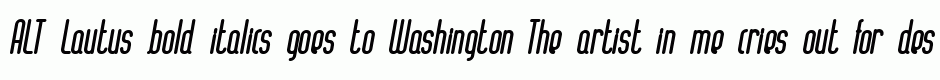 ALT Lautus bold italics