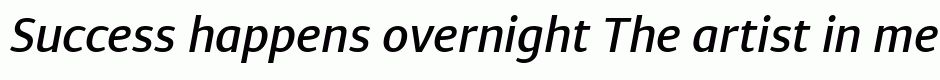 Diaria Sans Pro Medium Italic