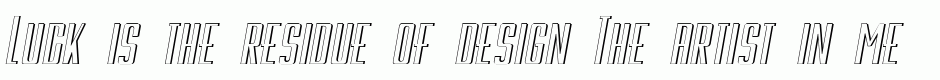 Galah Panjang Italic