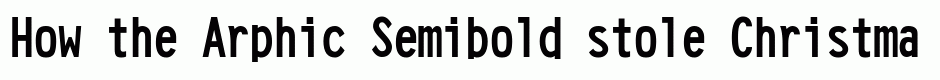 Arphic Semibold