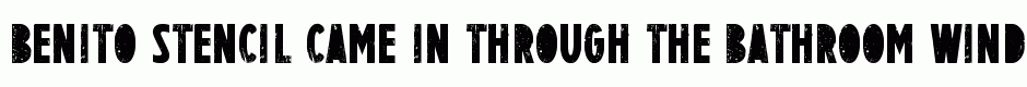 BENITO Stencil