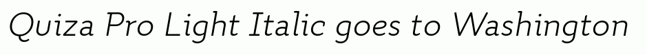 Quiza Pro Light Italic