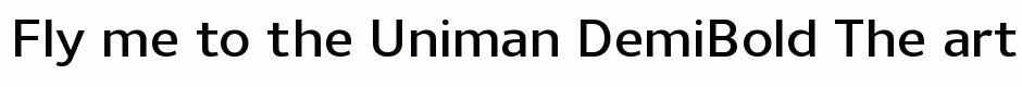 Uniman DemiBold