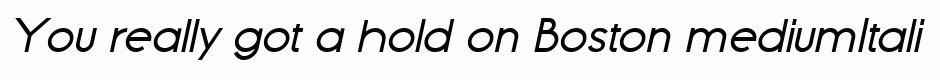 Boston mediumItalic