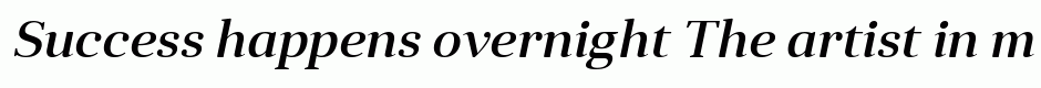 Anglecia Pro Title Medium Italic