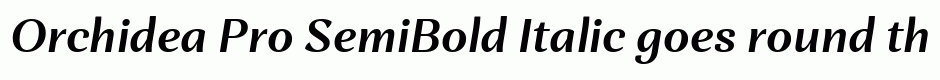 Orchidea Pro SemiBold Italic